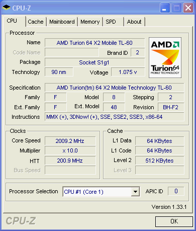 AMD Turion 64 X2 - Technische Daten