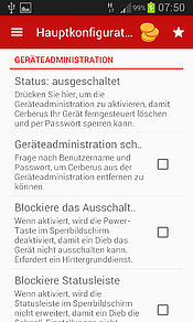 Cerberus Geräteadministration