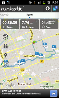 Streckenverlauf a la Google Maps