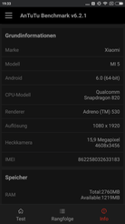 AnTuTu: Systeminformationen
