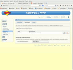 Fritzbox 7490 - Internetradio