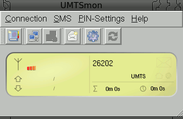 umtsmon - Grafisches Programm für die Einwahl ins UMTS-Netz