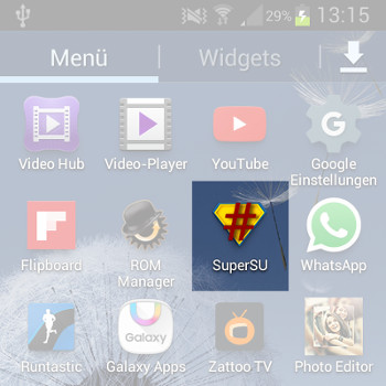 SuperSU wurde erfolgreich installiert