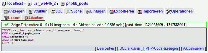 Mysql abfragen beispiele